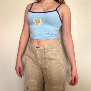 Urban Outfitters Flower Crop Top